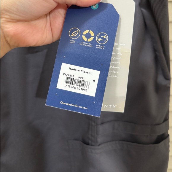 Cherokee Workwear Revolution Tech Women's Scrubs Top Mock Wrap Ww775ab - Picture 5 of 5